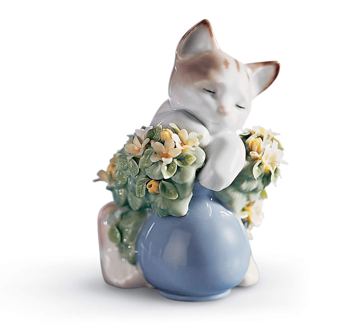 Lladró Sculture Gattino Sognatore figurina porcellana gatto