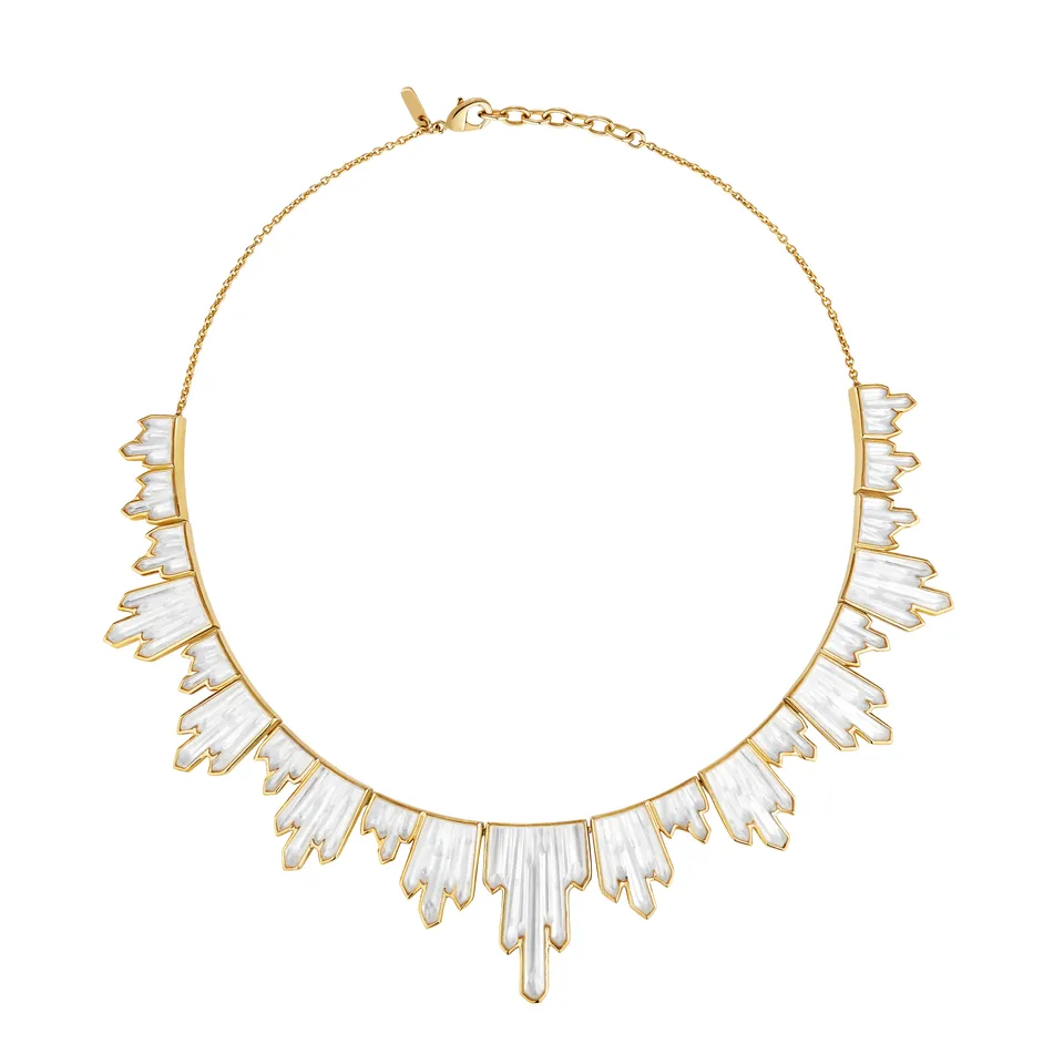 René Lalique Jewellery Collana Terramineral 21 cristalli oro