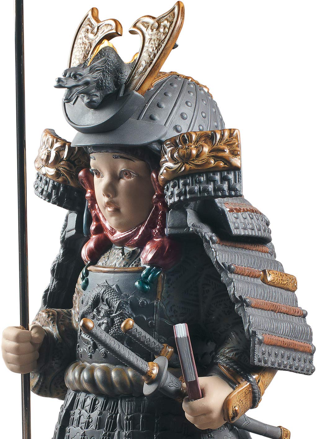 Lladró Bambino Samurai figurina in porcellana da collezione