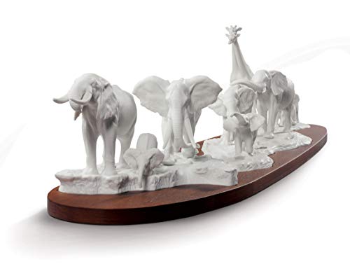Lladró Alta Porcellana Savana Africana scultura elefante porcellana