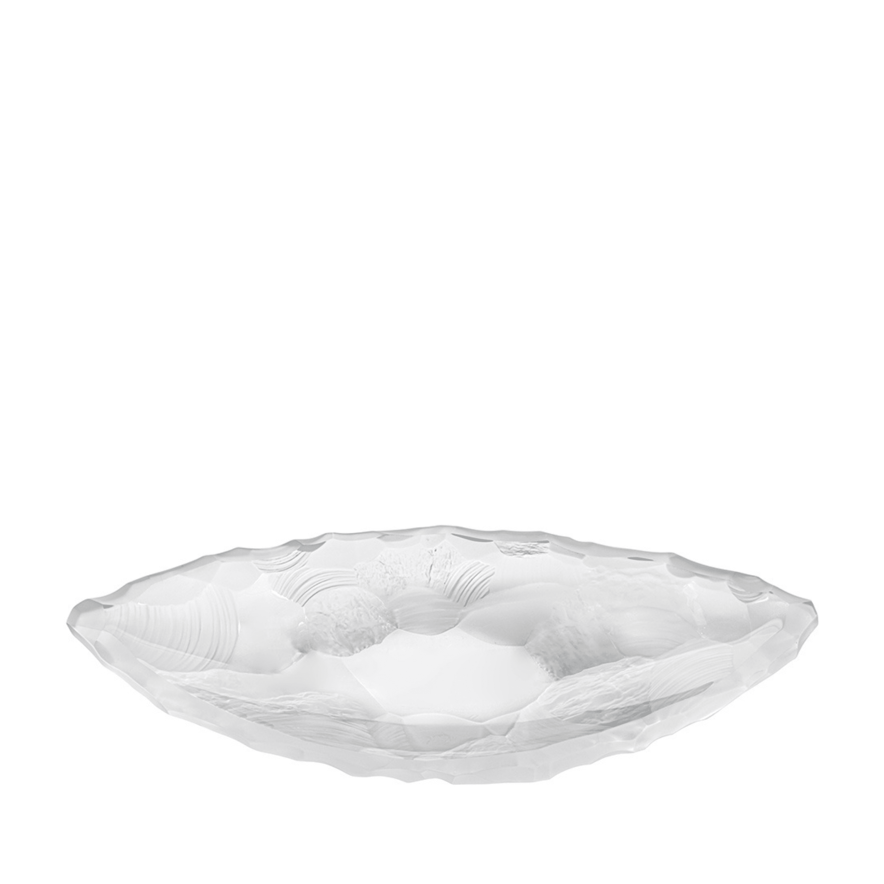 Lalique Silex coppa in cristallo satinato incolore taglia M