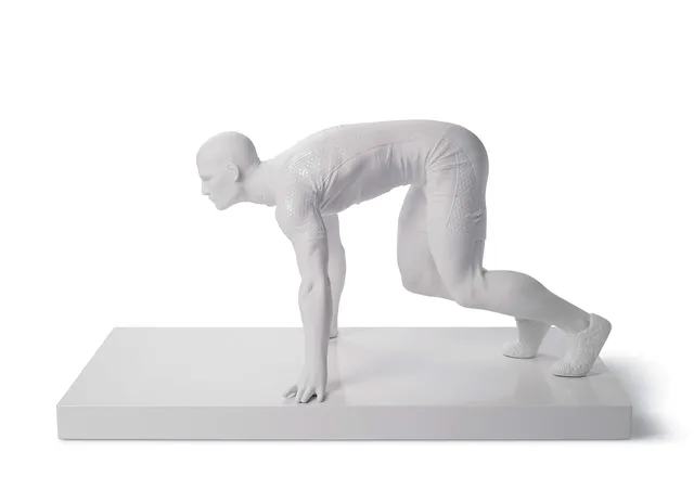 Lladró Velocista figurina porcellana uomo atleta sport
