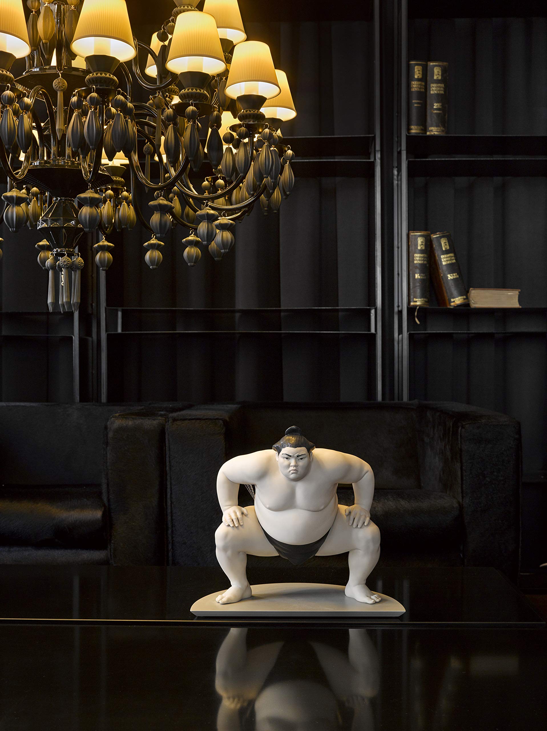 Lladró Sumo scultura in porcellana figura sport