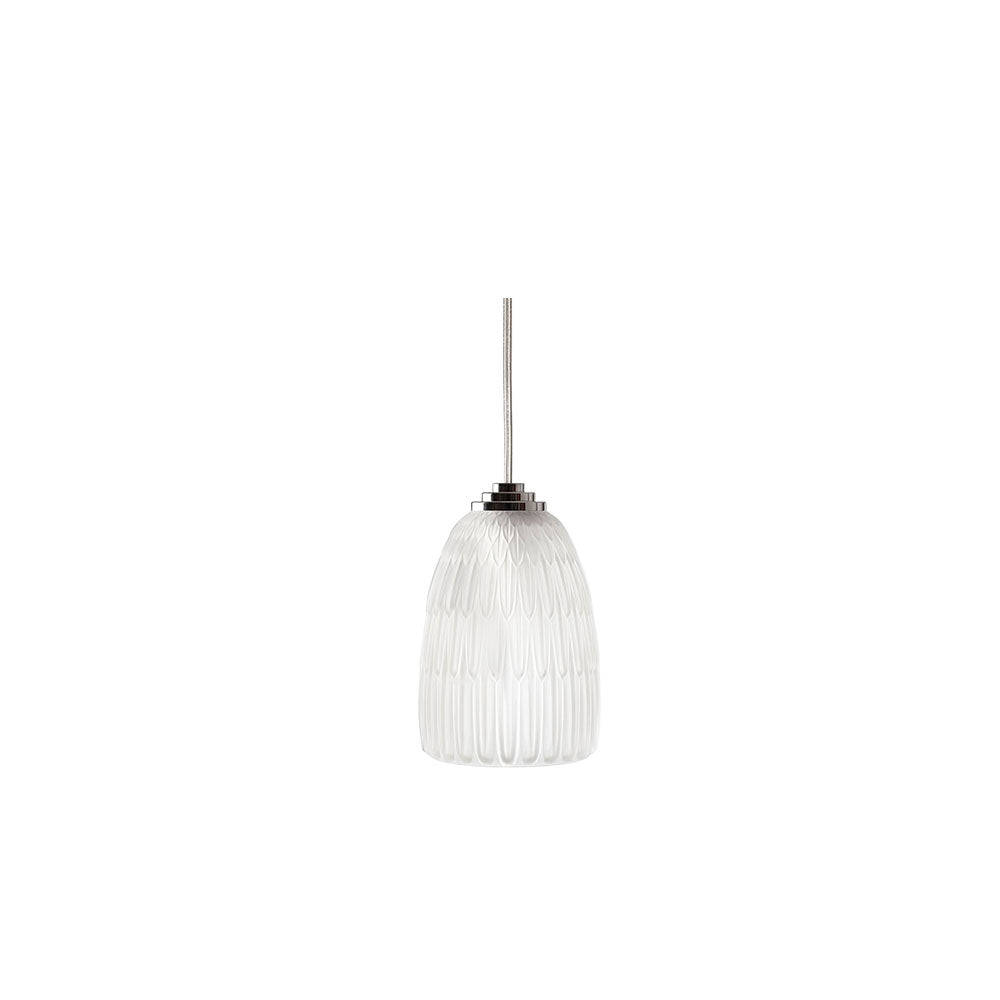 René Lalique Plumes plafoniera cristallo taglia L piume