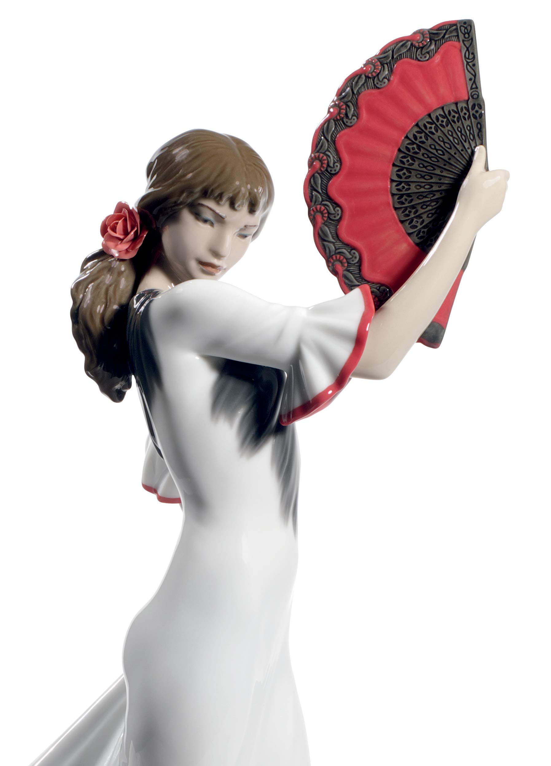 Lladró Anima e Passione flamenco figurina porcellana rossa