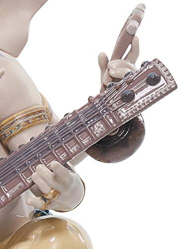 Lladró Sculture Ganesha con Veena statua ganesha porcellana