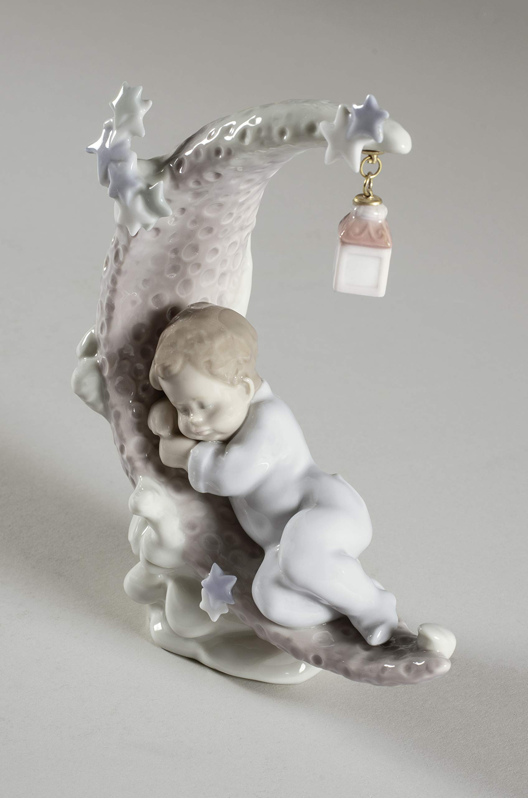 Lladró Sognando La Luna figurina bambino porcellana