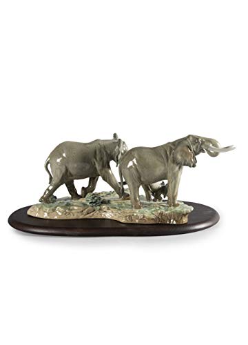 Lladró Una Sosta Lungo il Cammino Scultura Elefante