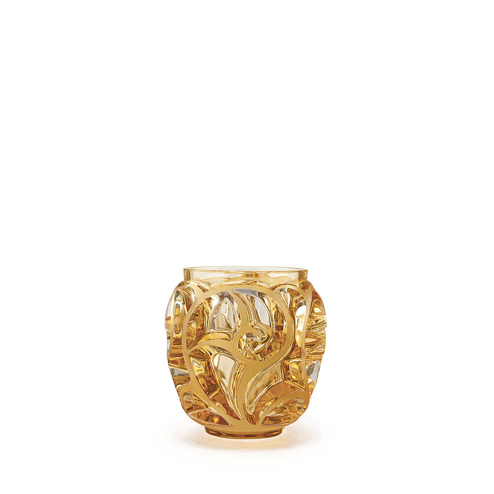 Lalique Tourbillons Vaso Piccolo Cristallo Ambra S