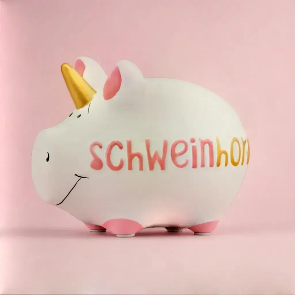 Sparschwein Company Schweinhorn salvadanaio piccolo unicorno