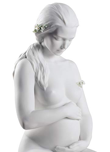 Lladró Sculture Una nuova vita figurina madre porcellana bianca