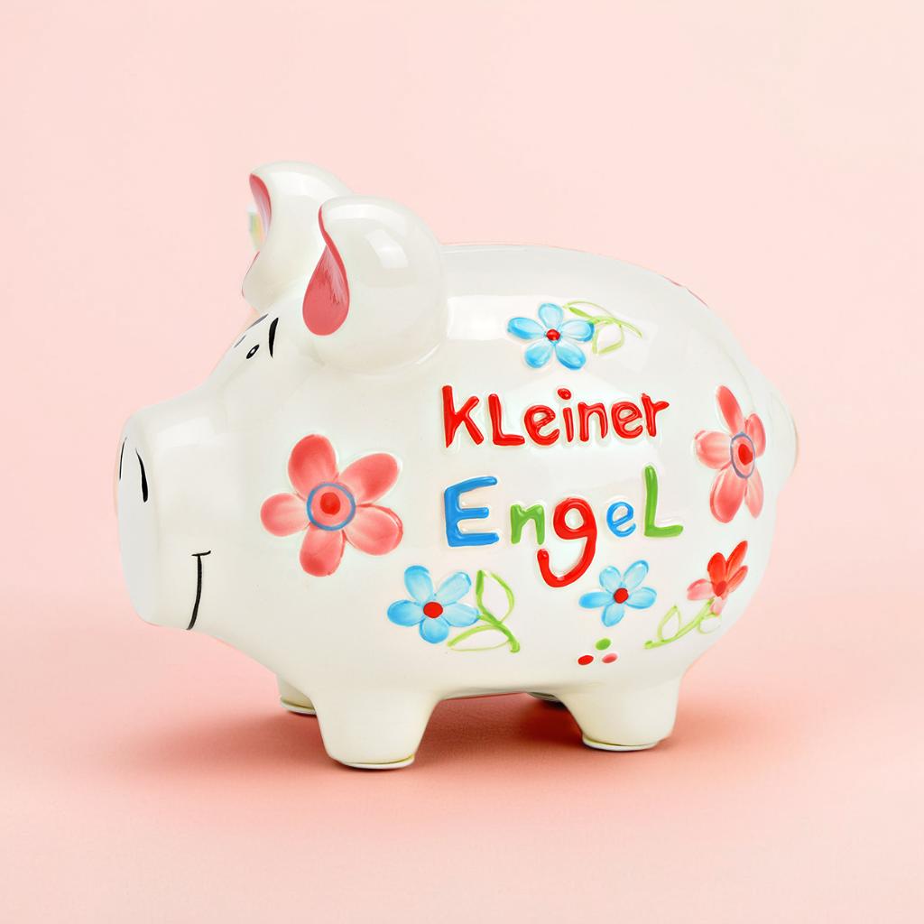 Sparschwein Company Kleiner Engel salvadanaio maiale piccolo fiori