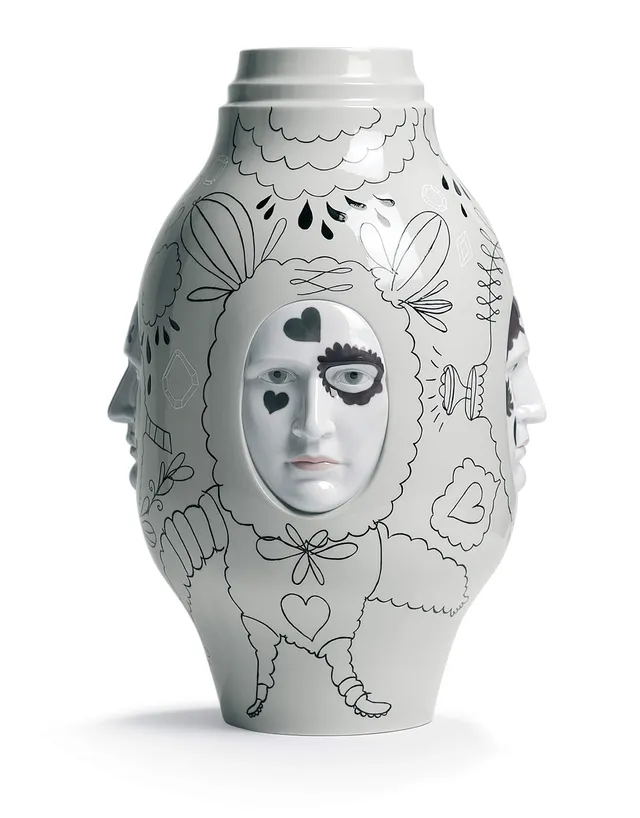 Lladró Conversation Vase II vaso porcellana artigianale