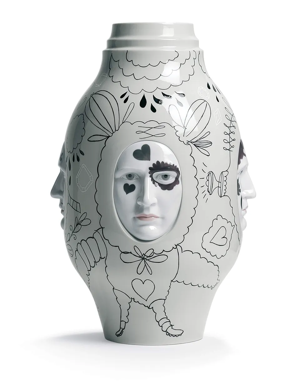 Lladró Conversation Vase II vaso porcellana artigianale
