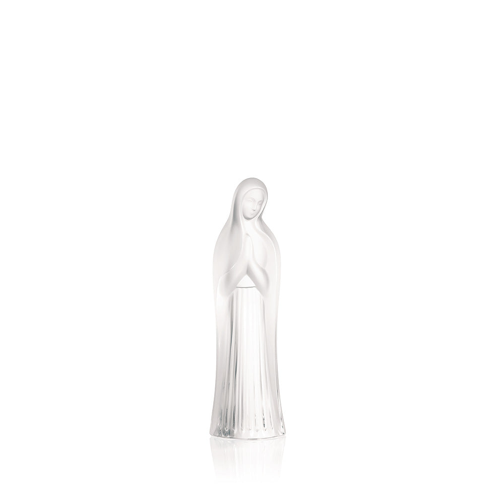 René Lalique Vergine scultura cristallo mani giunte