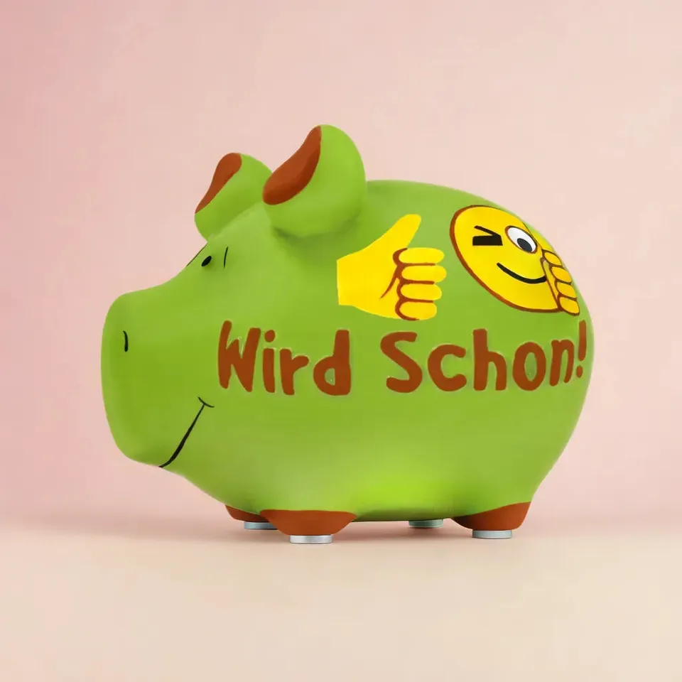 Sparschwein Company Kleinschweine Wird schon salvadanaio verde