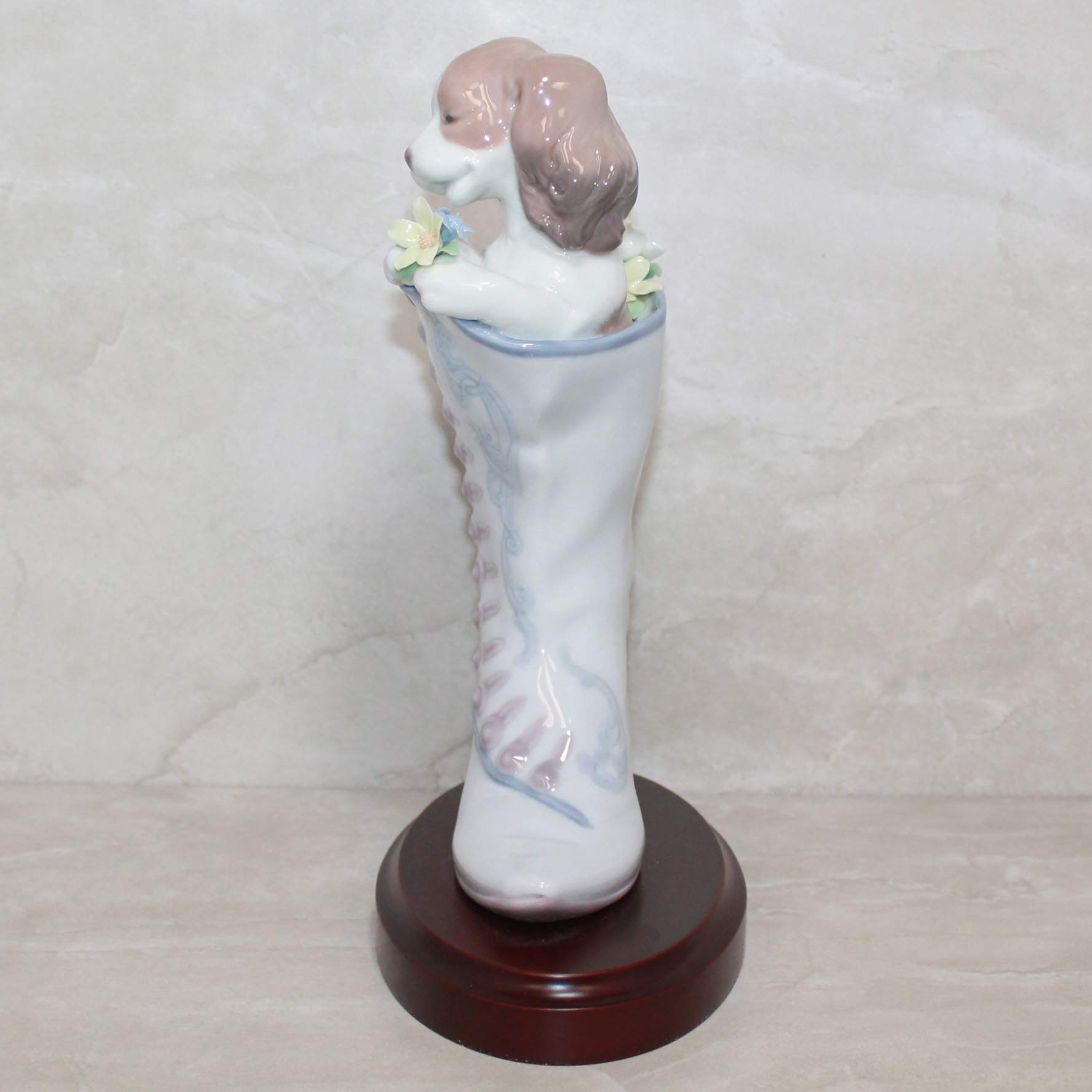 Lladró Sculture Well Heeled Puppy statuetta cane porcellana