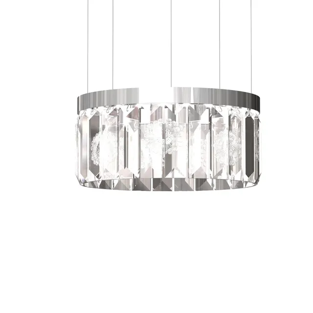 Lalique Serene 24 Prismi Lampadario Circolare Cristallo