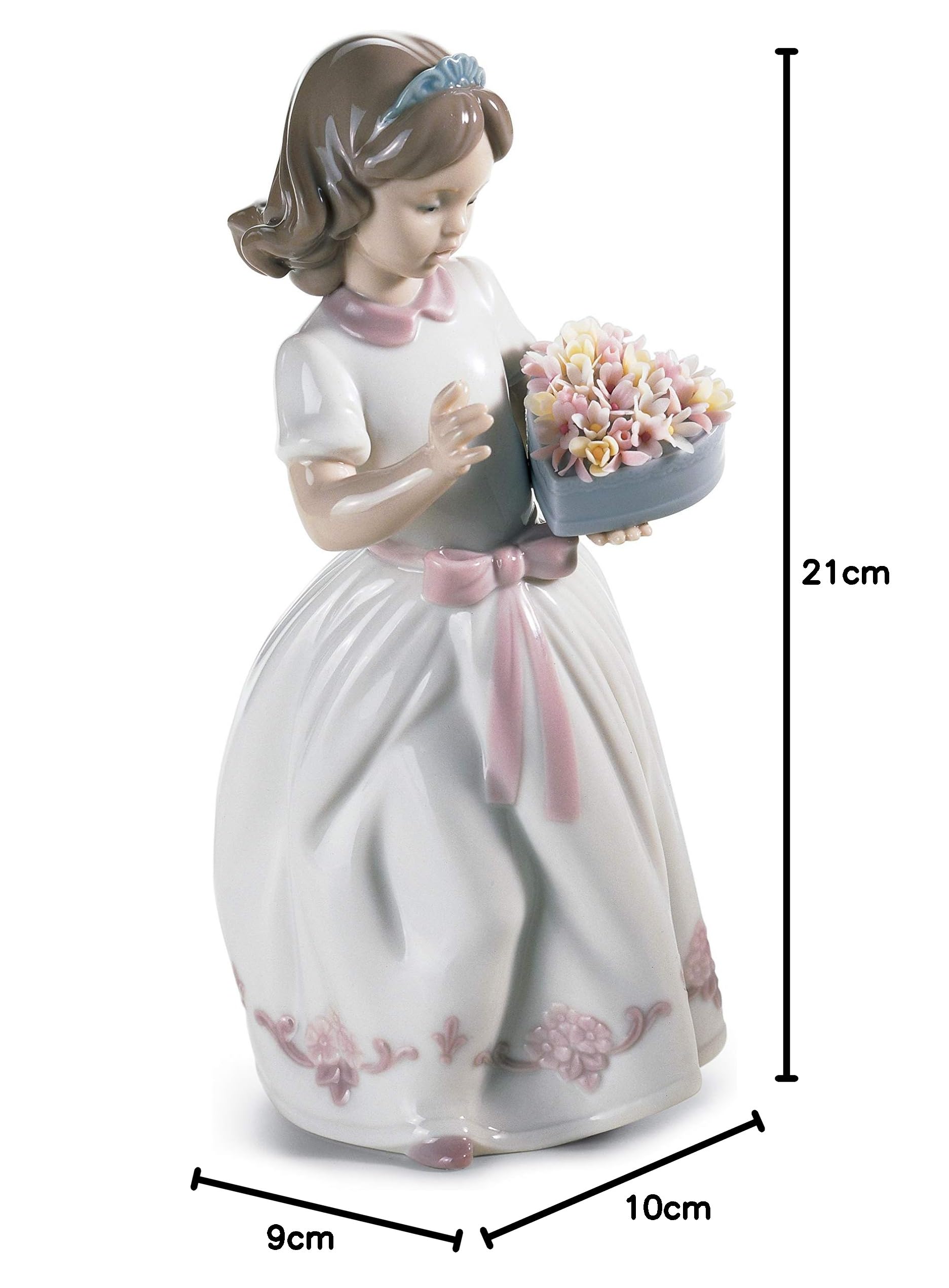 Lladró Sculture Bimba Persona Speciale figurina ragazza fiori