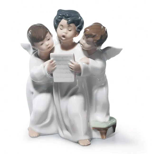 Lladró Sculture Coro di Angeli figurina piccolo angelo