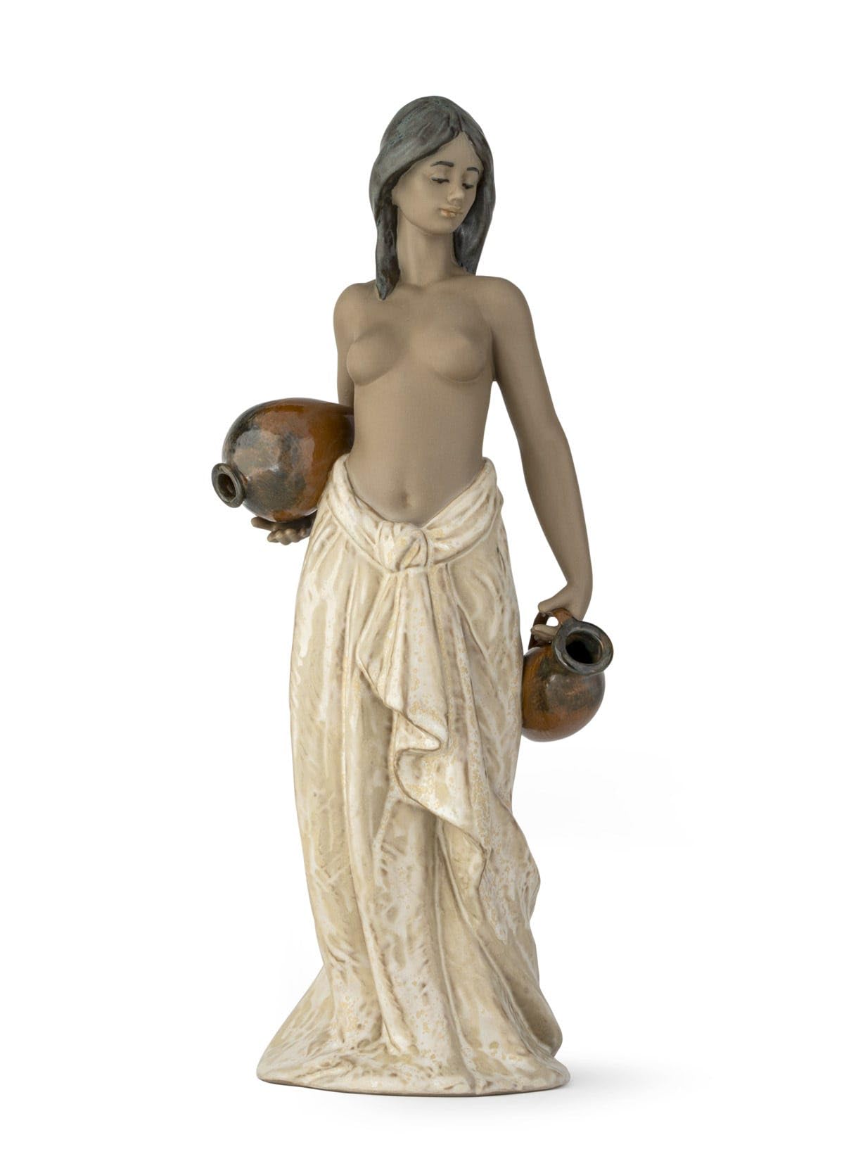 Lladró Sculture Acquaiola Figurina Porcellana Donna