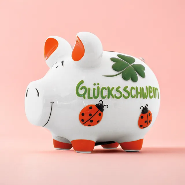 Sparschwein Kleinschweine Glücksschwein salvadanaio piccolo rosso
