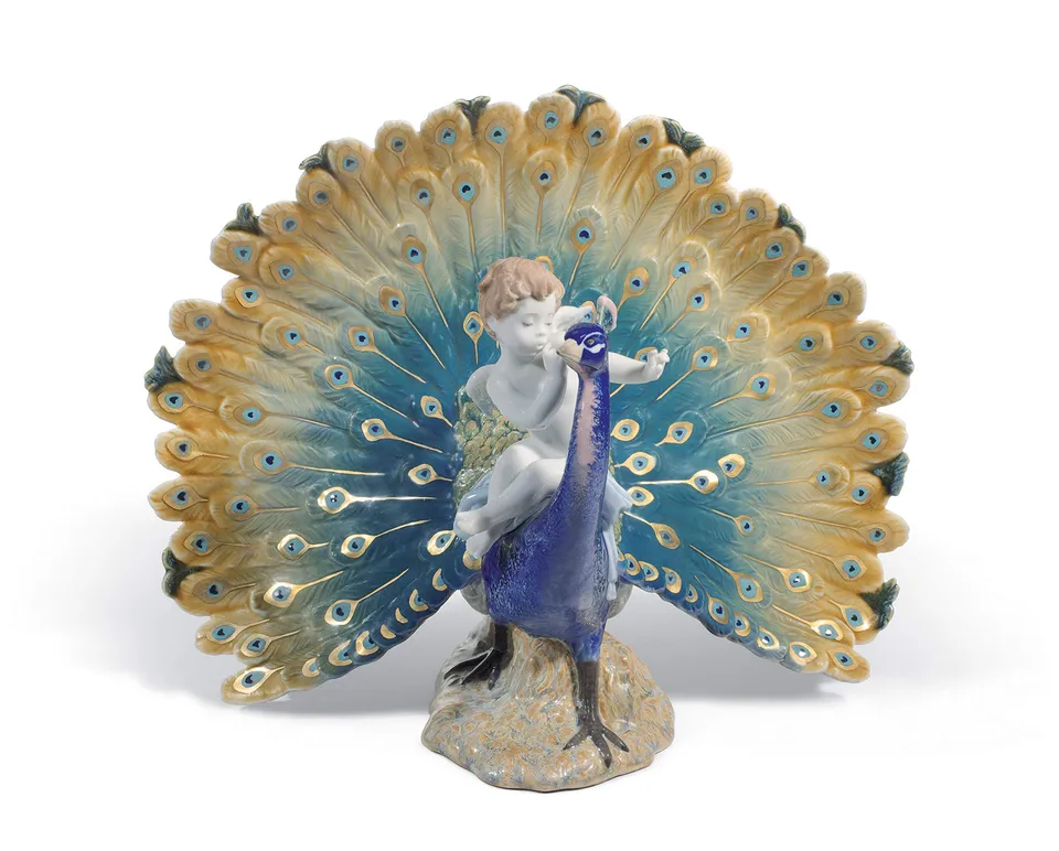 Lladró Sculture Angelito Pavone Reale statuetta porcellana