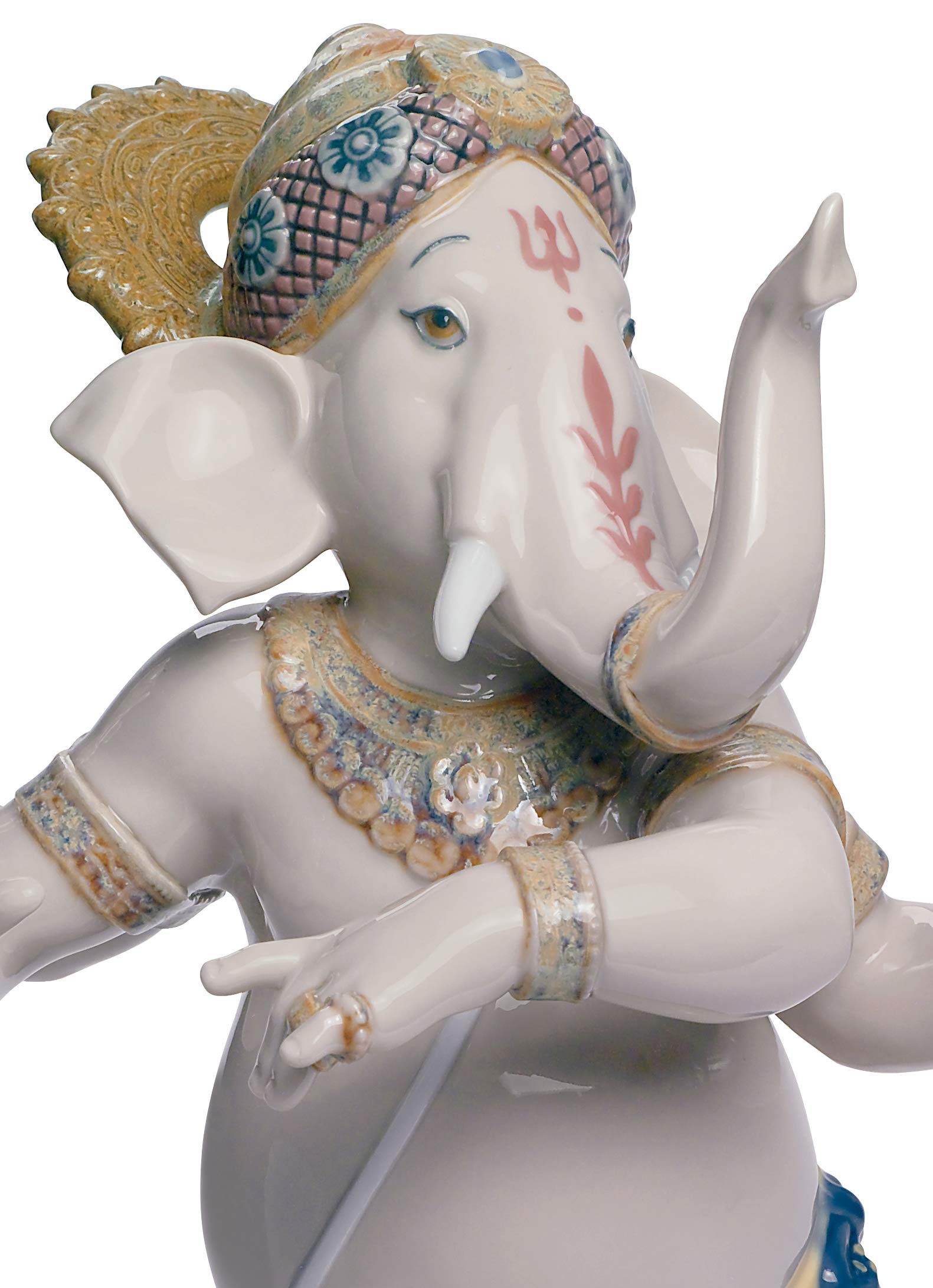 Lladró Ganesha Danzante figurina porcellana fatta a mano