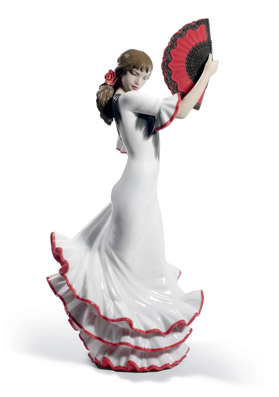 Lladró Anima e Passione flamenco figurina porcellana rossa