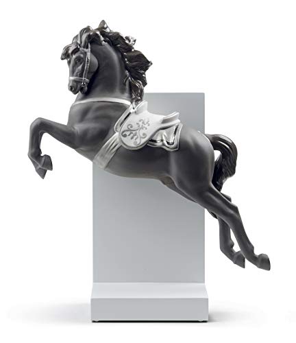 Lladró Sculture Cavallo Pirouette statua argento