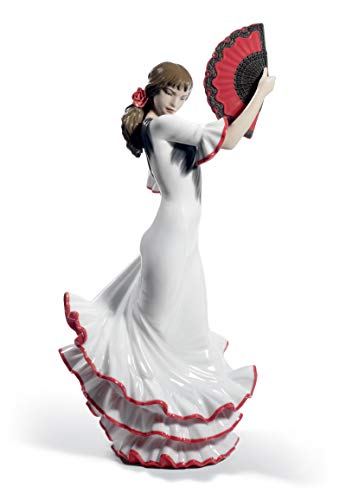 Lladró Anima e Passione flamenco figurina porcellana rossa