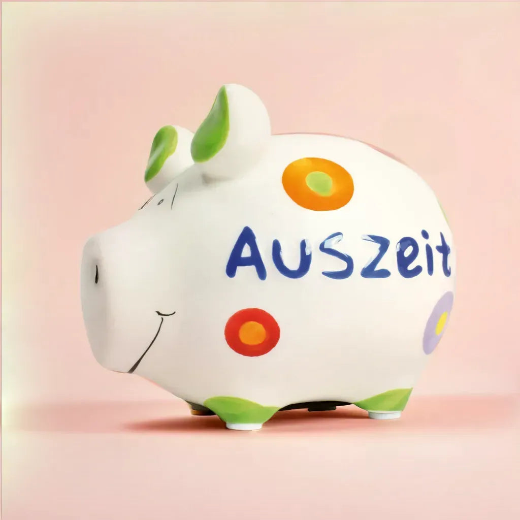 Sparschwein Company Kleinschweine Auszeit salvadanaio maialino ceramica