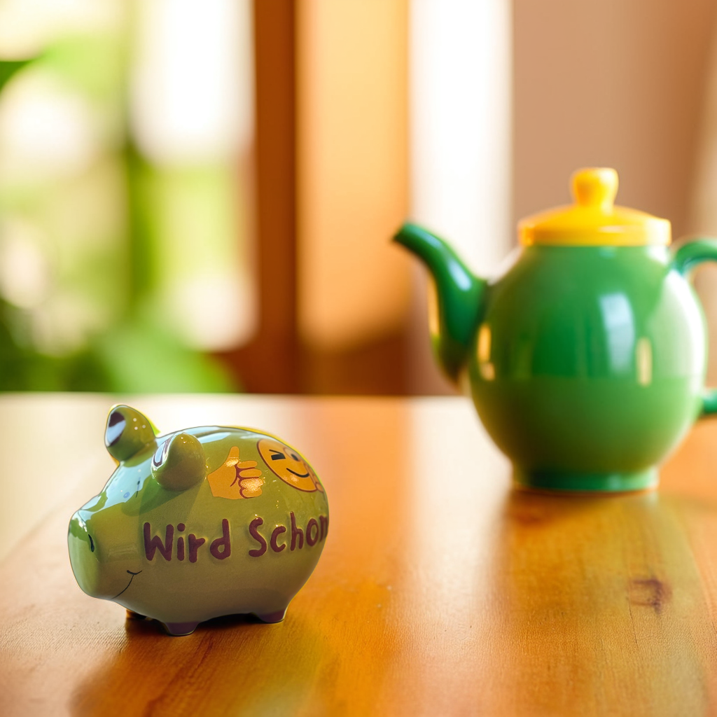 Sparschwein Company Kleinschweine Wird schon salvadanaio verde