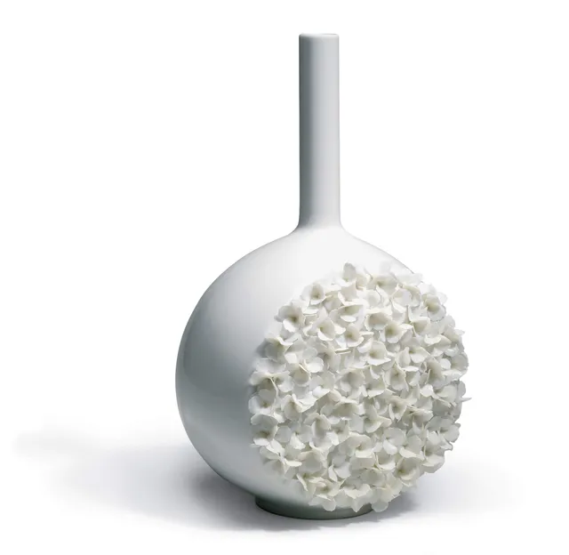 Lladró Canvas Arazzo di Fiori Vaso Porcellana