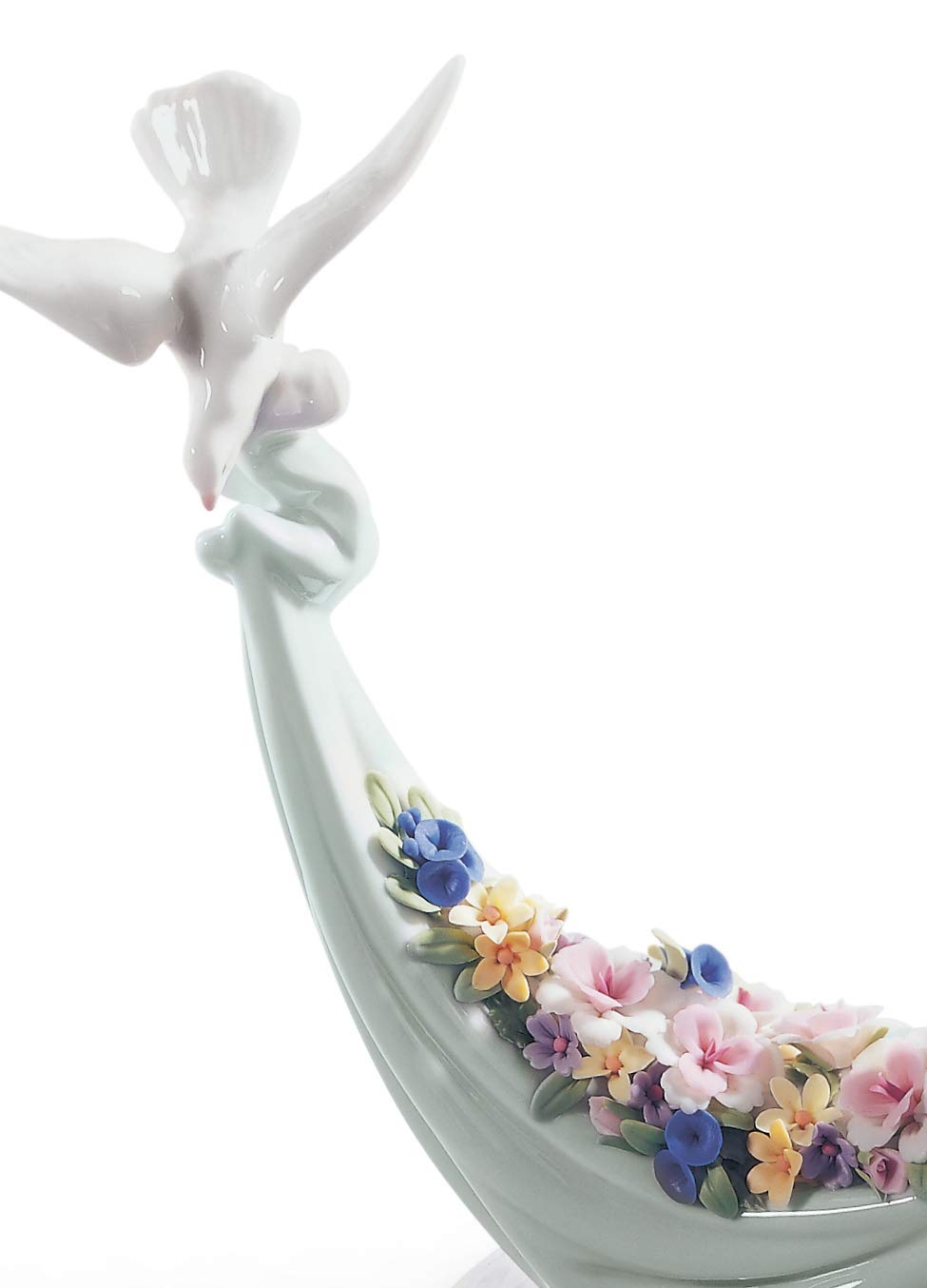Lladró Sculture Fiori Dal Cielo figurina porcellana colombe