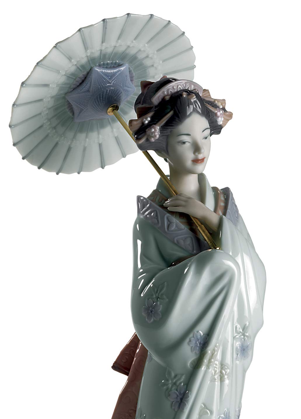Lladró Donna Giapponese figurina porcellana kimono