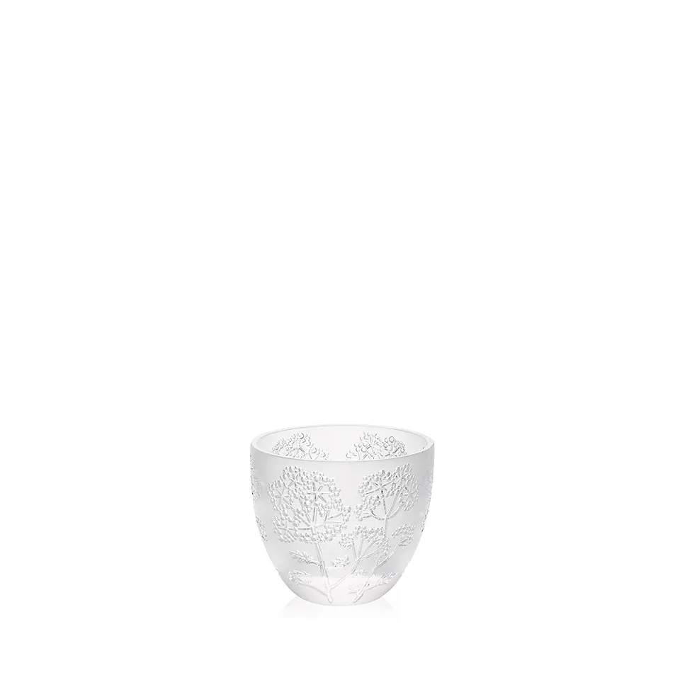 René Lalique Ombelles portacandela cristallo incolore