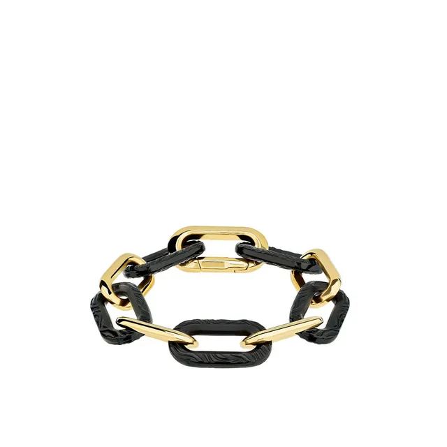 Lalique Empreinte Animale bracciale zebra nero 5 cristalli