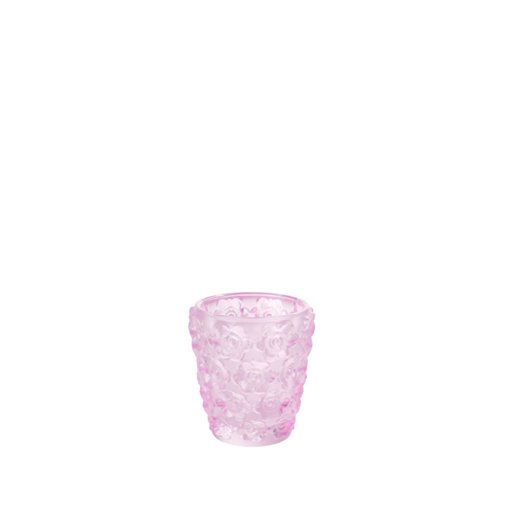 Lalique Home Fragrances Anemones portacandela cristallo rosa