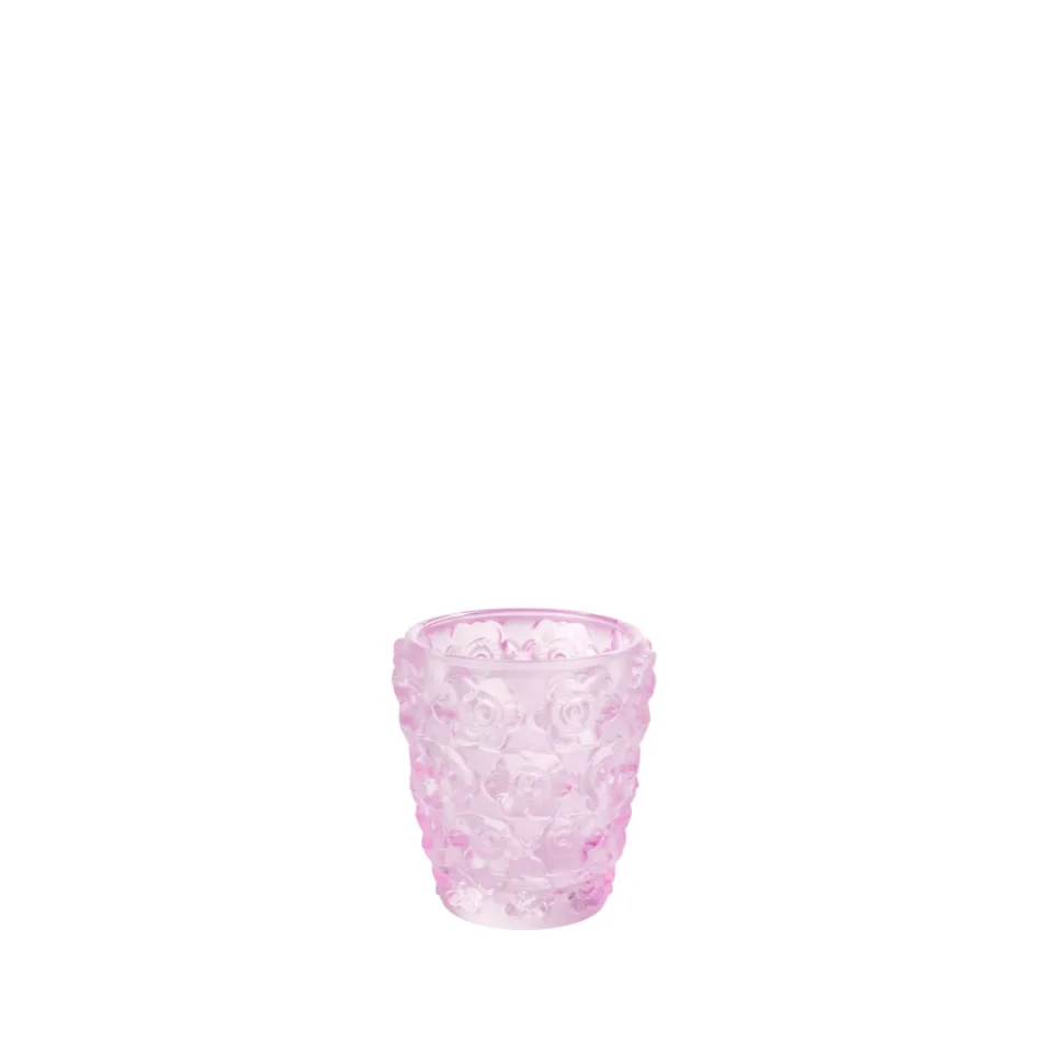 Lalique Home Fragrances Anemones portacandela cristallo rosa
