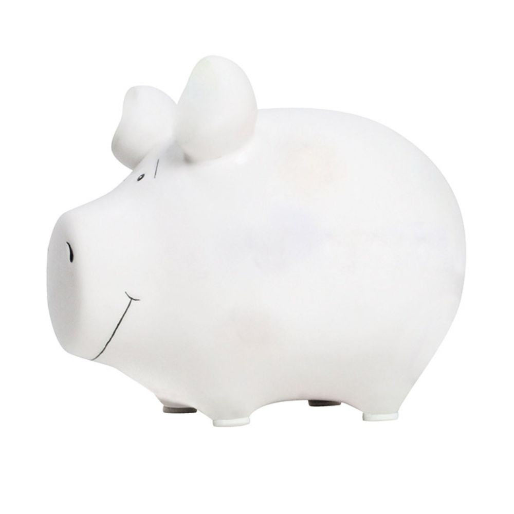 Sparschwein Kleinschweine Basic Bianco Salvadanaio Piccolo