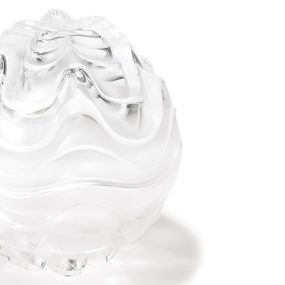 Lalique Vibration Scatola cristallo incolore onde luce