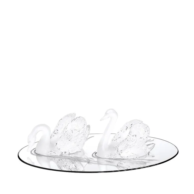 René Lalique Swan specchio cigno decorativo da parete