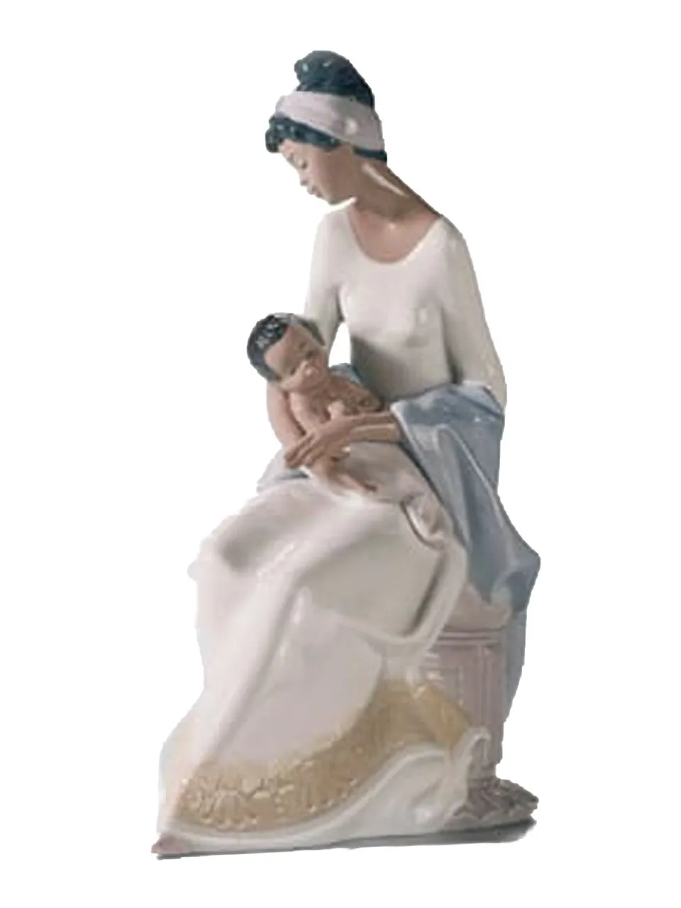 Lladró Sculture In Braccio alla Mamma figurina madre porcellana