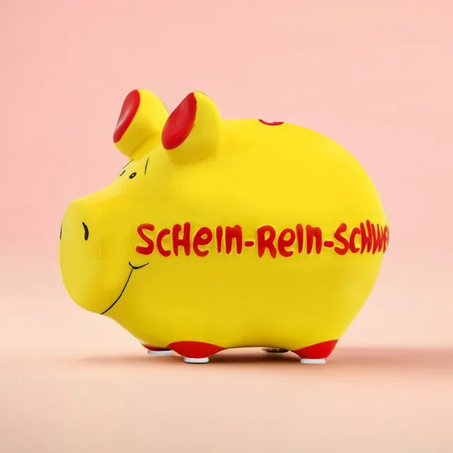 Sparschwein Kleinschweine Schein-Rein Salvadanaio Giallo