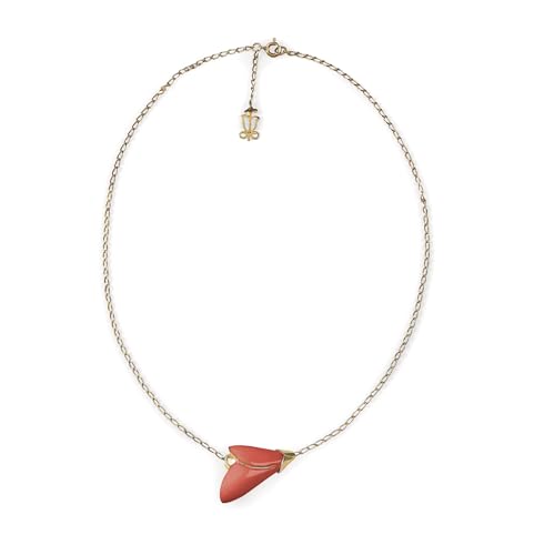 Lladró Heliconia pendente porcellana corallo