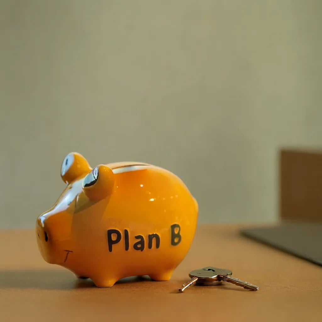 Sparschwein Company Kleinschweine Plan B salvadanaio maialino ceramica