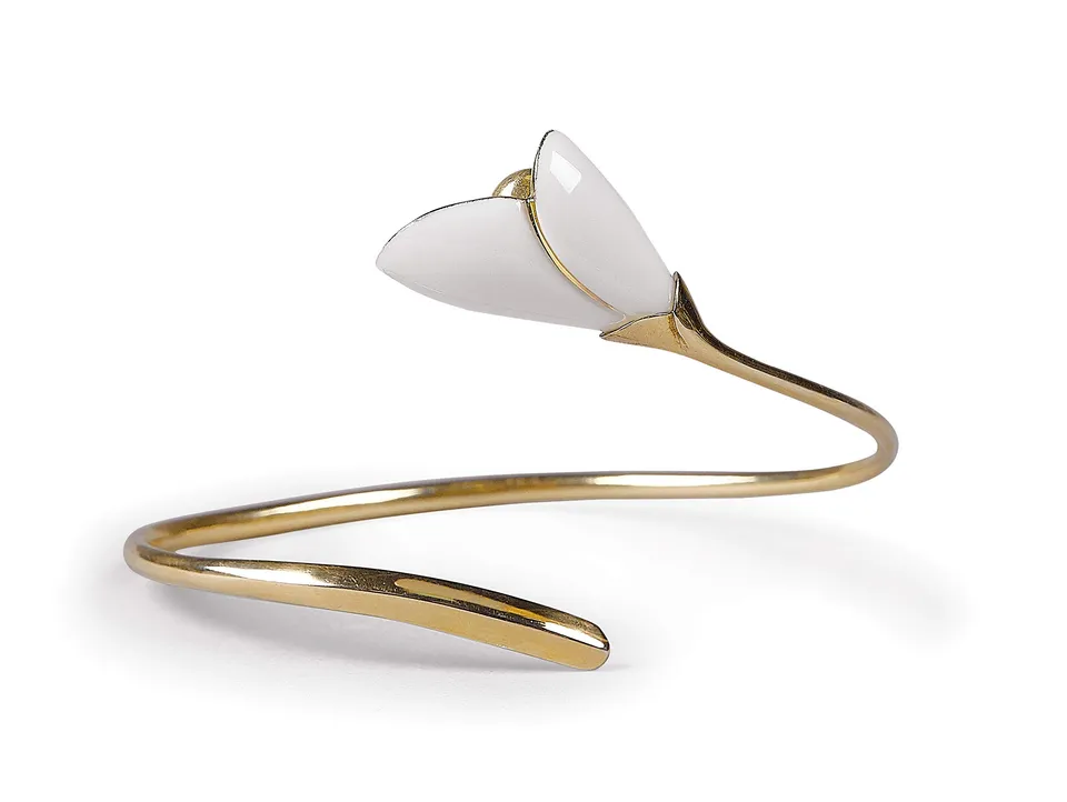 Lladró Gioielli Heliconia Bracciale rigido in porcellana