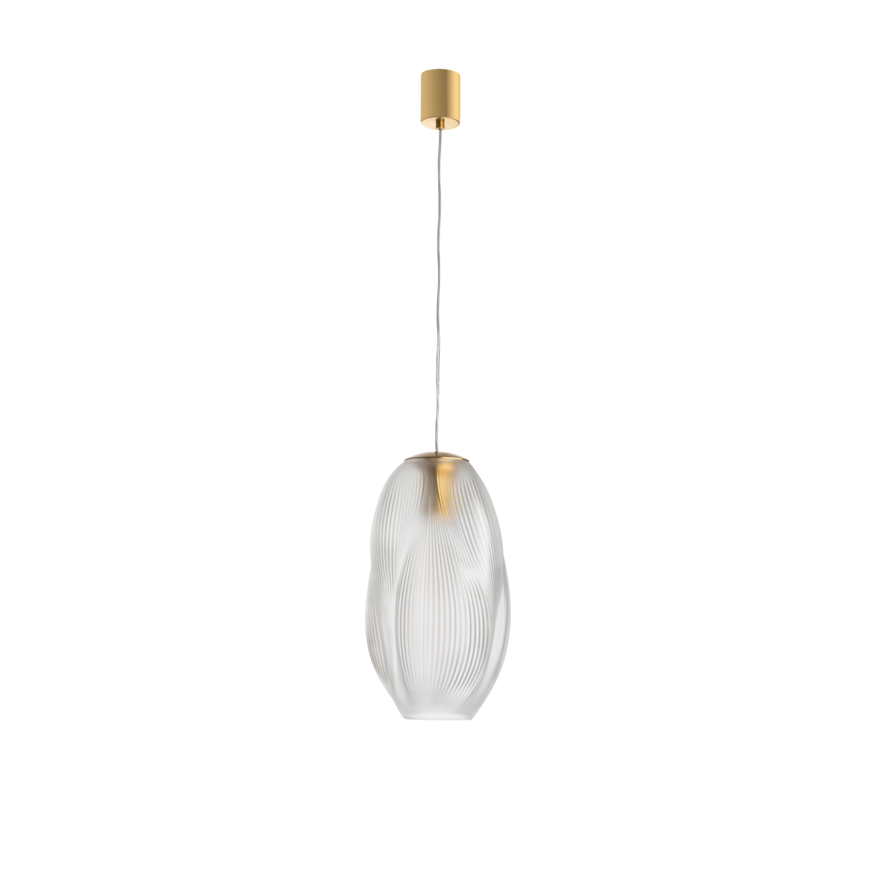 Lalique Alizé plafoniera M cristallo satinato