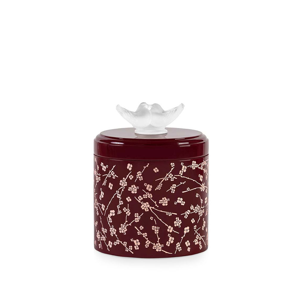 Lalique Fleurs de Cerisier Scatola L Legno Laccato Cristallo